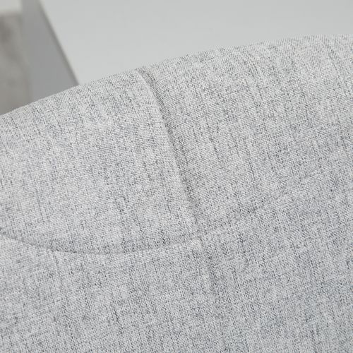 Chaise De Bureau Sans Accoudoirs, Pivotante Et Réglable, Stable, Gris Clair