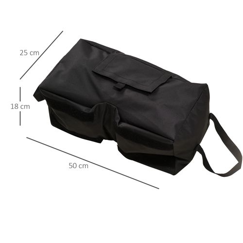 Support Parasol Sacs De Lestage 2 Pièces Jusqu’à 50 kg Avec Pelle ,noir