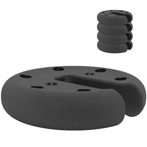 Set De 4 Poids Pour Pavillon, 2,2 Kg, Pour Fixation Stable De Tentes Et Pavillons, ,noir