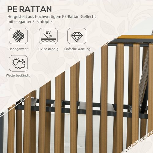 Salon Bistro Métal 3 Pièces 2 Fauteuils, Table, Coussins, Balcon Terrasse , Gris