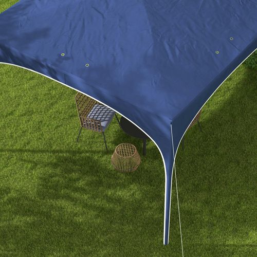 Sac à Dos Oxford Avec Renforcement En Acier, Idéal Pour Activités De Plein Air, Bleu