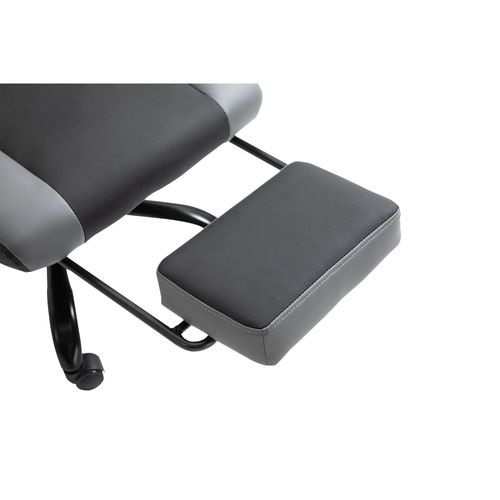 Chaise Gaming Ergonomique Avec Repose-pieds, Coussins, Réglable, Noire, 120 kg Max