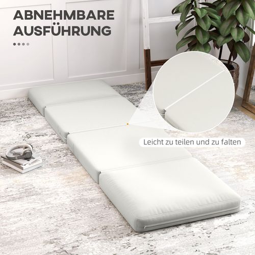 Canapé-lit Au Sol 3 En 1, Canapé Rembourré Avec Fonction Lit, 240 Kg, Crème Clair