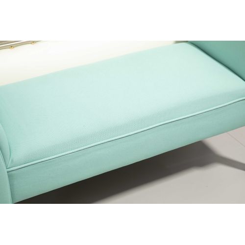 Banc Tissu Voile Capacité 130kg Pour Chambre Et Entrée, 102x36x51 Cm, Vert