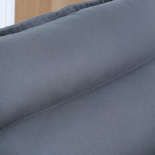 Fauteuil Relax Avec Revêtement En Acier Gris Foncé, Inclinable à 5 Niveaux, Pivotant à 360°