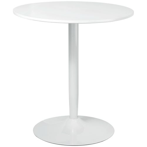 Table Ronde Ø70 X 75 Cm, Table De Cuisine Moderne Pour 2 Personnes, Pied En Acier, Antidérapante