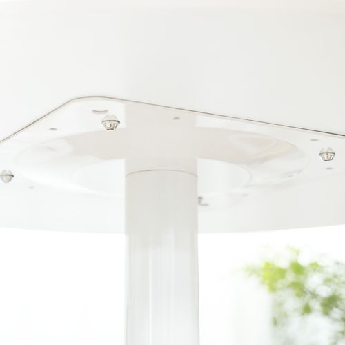 Table Ronde Ø70 X 75 Cm, Table De Cuisine Moderne Pour 2 Personnes, Pied En Acier, Antidérapante