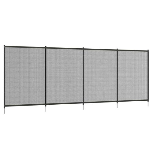 Ensemble De Clôtures Décoratives En Mesh Pour Jardin 365 X 126 Cm, Noir
