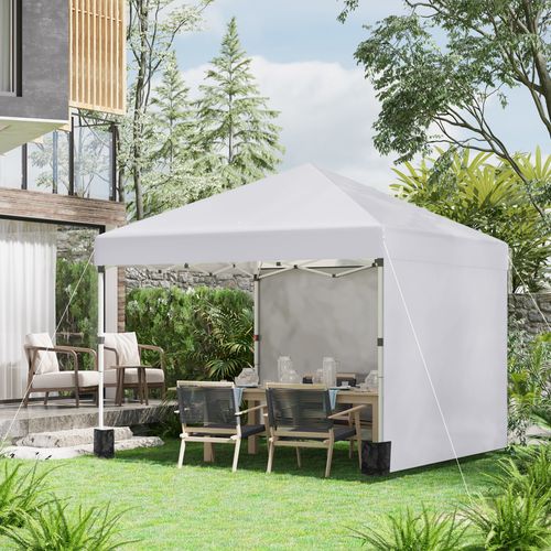 Sacs à Sable Pour Pavillon De Jardin En Acier, Protection Stable Contre Le Vent Et La Météo, Blanc