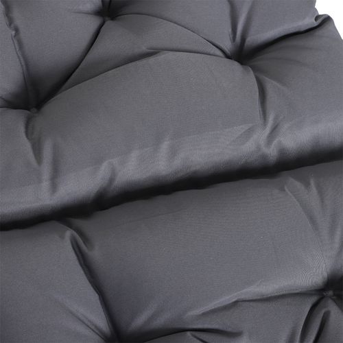 Set De 2 Coussins Pour Chaise De Jardin En Polyester Avec Rembourrage, Gris