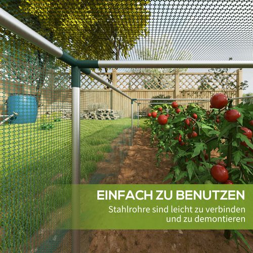 Filet De Protection Pour Plantes 1,25x3,73m Avec Porte à Fermeture Éclair