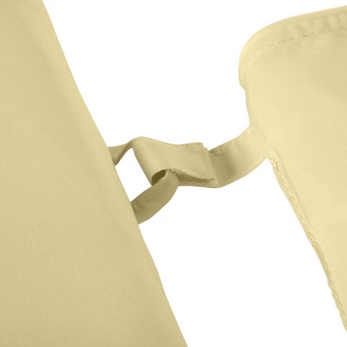 Chaise Longue En Tissu Polyester Et Fibres De Coton Avec Coussin, Crème