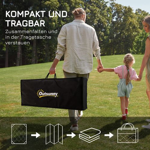 Tapis Extérieur En Polypropylène Résistant à L'eau Avec Sac De Transport, Vert 365x274cm