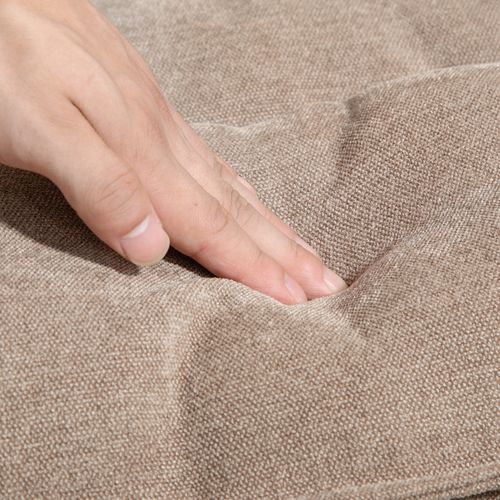 Fauteuil à Bascule Avec Accoudoirs, Tissu Chenille, Capacité 120kg, Marron, Pour Chambre Et Salon