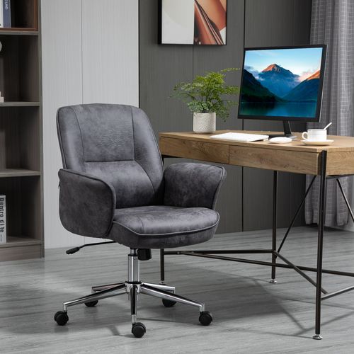 Chaise De Bureau XXL Ergonomique, Réglable, Fonction Bascule, Gris, 120 kg Max