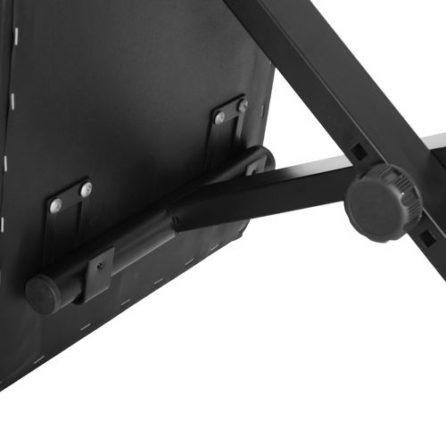 Banc De Piano En Métal, Simili Cuir, Mousse, Réglable En Hauteur, Pliable, Noir