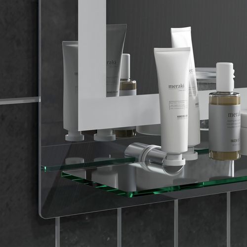 Miroir De Salle De Bain Avec Éclairage, 50 X 70 Cm, 3 Couleurs De Lumière, Fonction Mémoire