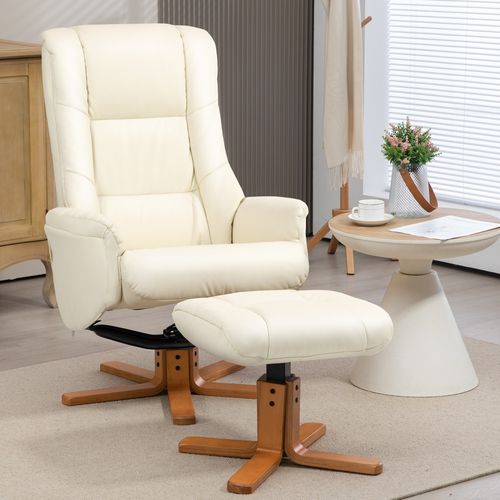 Fauteuil TV Avec Dossier Haut, Inclinable, Repose-pieds, Fonction Bascule, Tissu, Salon