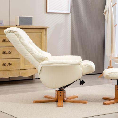 Fauteuil TV Avec Dossier Haut, Inclinable, Repose-pieds, Fonction Bascule, Tissu, Salon