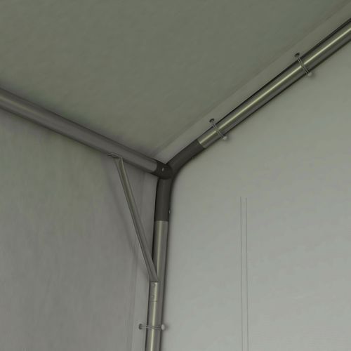 Tente De Garage 2,1x3,6x2,35m, Avec Protection Uv, Porte à Fermeture Éclair, Pour Moto, ,gris Foncé