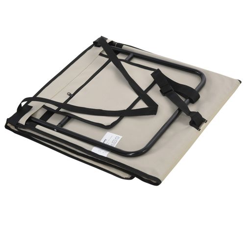 Set De 2 Matelas De Plage Pliants En Acier Et Oxford Réglables Avec Sac De Transport