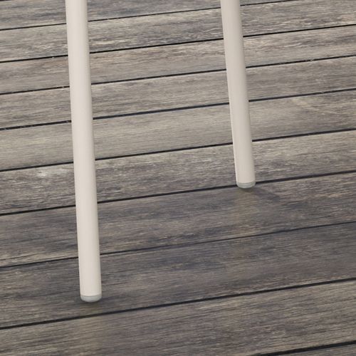 Ensemble De Chaises Jardin 4 Pièces, Empilables, Dossier, Accoudoirs, Balcon, Jusqu'à 120 Kg, Gris