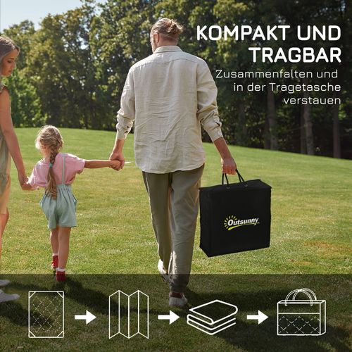 Tapis D'extérieur En Plastique Résistant Aux Intempéries 182x274 Cm Double Face Pour Balcon