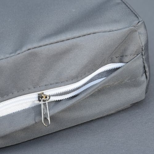 Canapé De Jardin En Polyrotin 3 Places, 185 X 70 X 80 Cm, Gris, Idéal Pour Terrasse Et Balcon