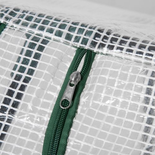 Serre à Films Avec Fenêtre, Serre En Pe, Pour Tomates, 120x60x60 Cm, Blanche