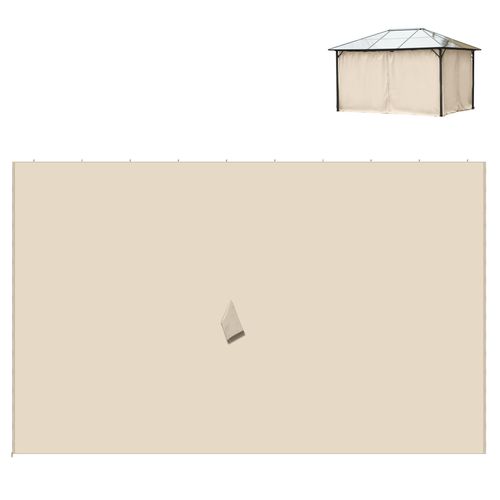 Pavillon 3x4m, Avec Parois En Polyester, Pour Garden Parties, ,beige