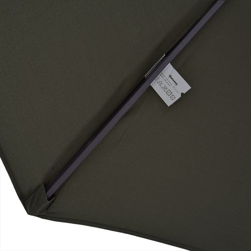 Parasol Double Avec Manivelle, ,gris, Ovale, 460 X 270 X 240 Cm, Pour Jardin Et Terrasse