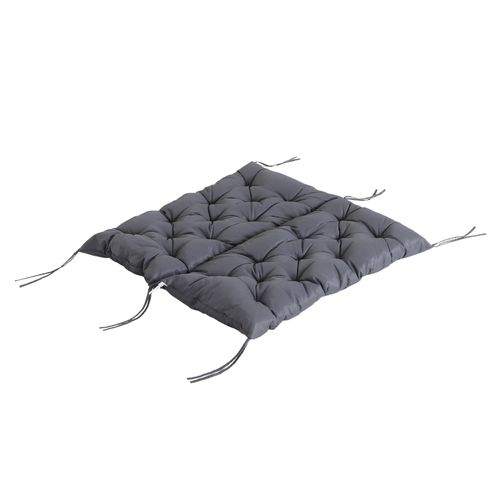 Coussin Banc Jardin Coton Imperméable Épais 100x98x8 Cm, Gris Foncé