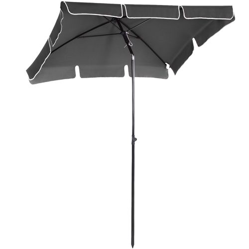 Parasol De Plage, Parasol De Jardin, Parasol De Balcon, Protection Solaire Inclinable, ,gris