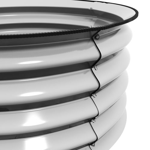 Carré Potager En Métal, 2 Pièces, Avec Fond Ouvert, Pour Légumes Et Herbes, Argent