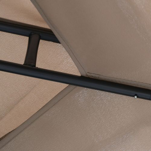 Pavillon De Jardin 3x3m En Métal Et Polyester, Étanche, Idéal Pour Fêtes, Gris