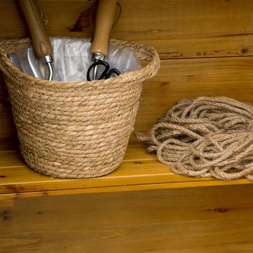 Abri De Jardin En Bois Naturel Avec 2 Étagères, Résistant Aux Intempéries, 79 X 49 X 191,5 Cm