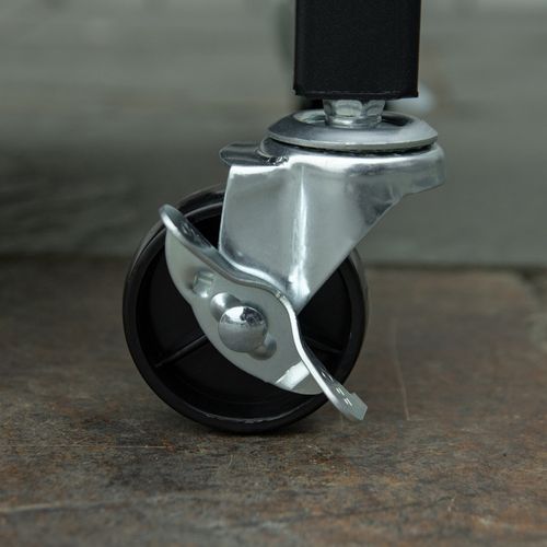 Gril à Gaz 3 Brûleurs En Acier, Chariot Mobile Avec Roues, Gril, Tables Latérales