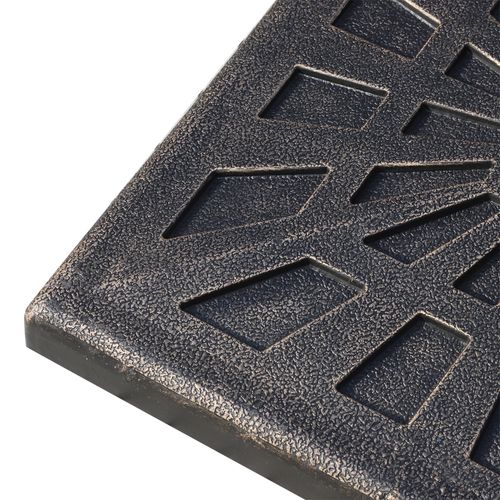 Support Parasol 15 Kg En Résine 47x47x32 Cm, Pour Ø38/48 Mm, Stable, Noir