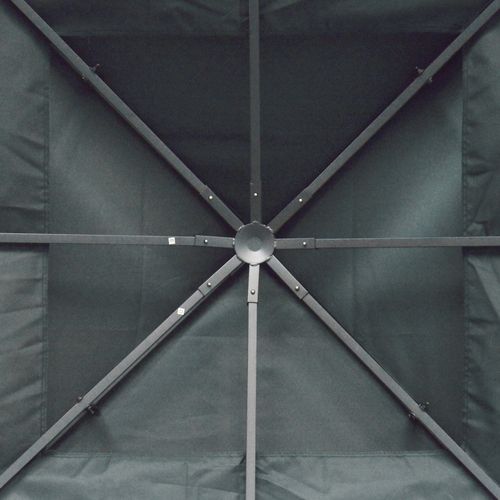 Toit De Rechange Polyester - 300x300 Cm Pour Pavillon De Jardin En Métal ,gris Charbon