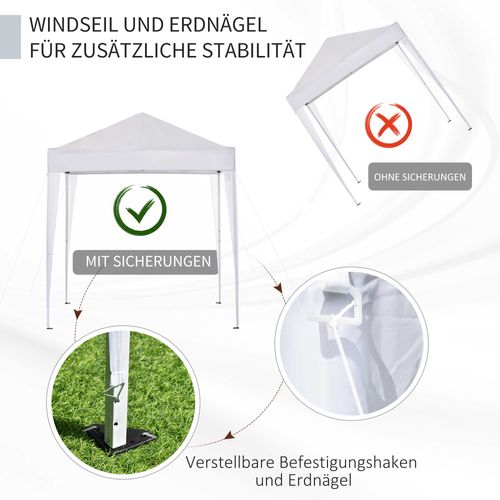 Accessoires De Tente Métal Oxford - Taille Standard Piquets Cordes Sac De Transport ,noir