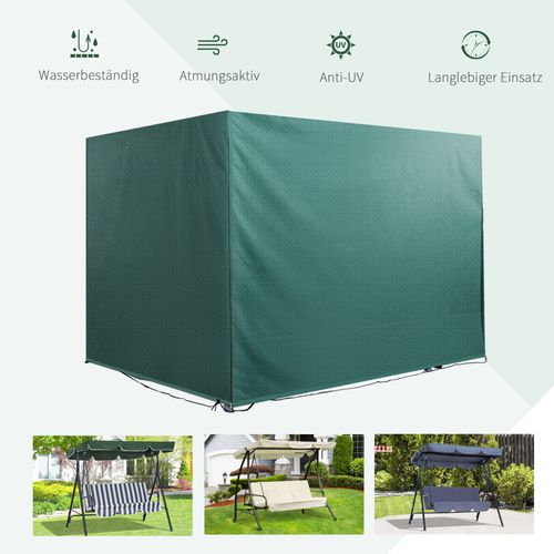 Housse De Protection En Polyester Étanche Avec Protection Uv 215x155x150cm Pour Meubles Et Jardin