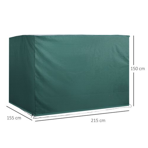 Housse De Protection En Polyester Étanche Avec Protection Uv 215x155x150cm Pour Meubles Et Jardin