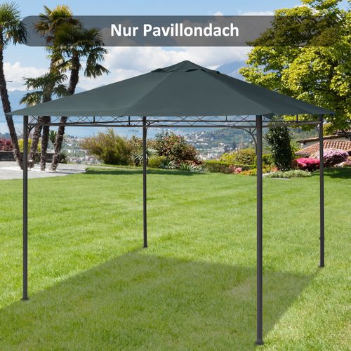 Abri De Jardin 3x3m En Polyester, Protection Solaire, Gris Foncé