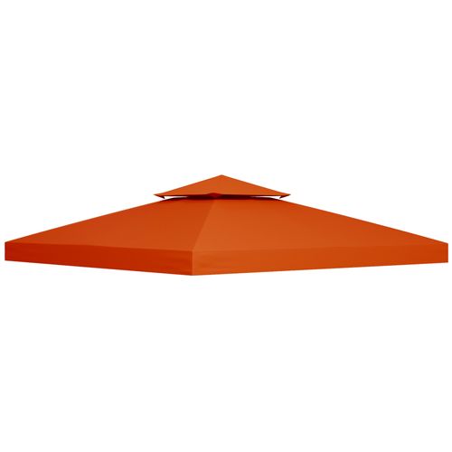 Tonnelle En Métal 3x3m En Polyester Résistant Aux Intempéries Et Durable, Rouge