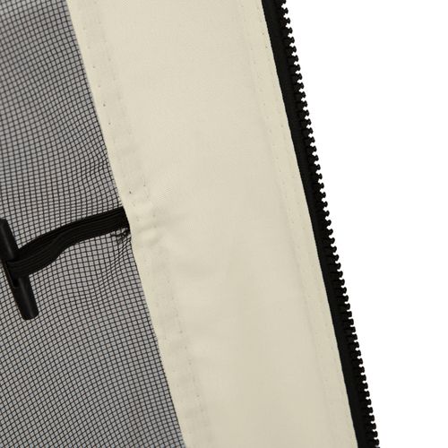 Pavillon En Nylon-mesh Avec 4 Panneaux Latéraux, Système De Fermeture Éclair, 3x3m