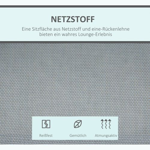 Balançoire De Jardin 3 Places Métal Gris Argent, Avec Toit, Dimensions 170x110x153 Cm