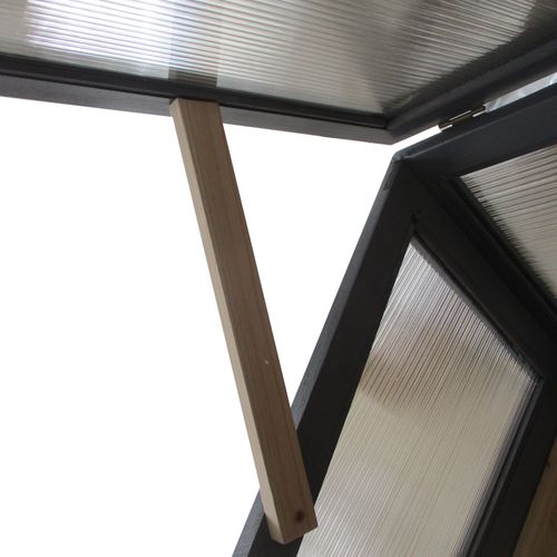 Jardin Surélevé En Bois Avec Serre 2-en-1 Pour Tomates,polycarbonate Gris 120x54x112/122cm