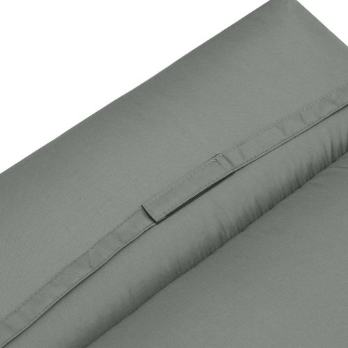 Coussin De Chaise Longue En Polyester, Mousse, 196 X 55 X 8 Cm, Gris Foncé