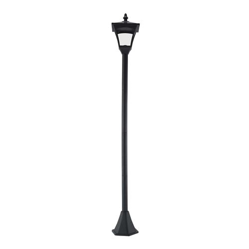 Lanterne Solaire LED 10 Lm Pour Allée Extérieure 15x15x120 Cm, Noir