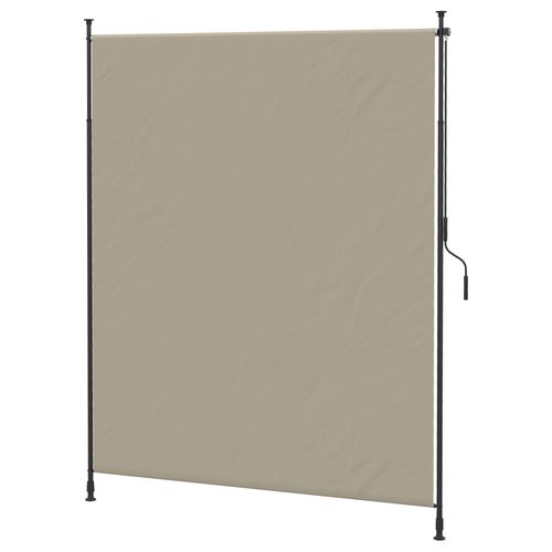 Marquise Verticale 200 X 292 Cm Aluminium Rétractable Protection Solaire, Sable